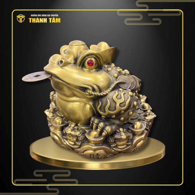 Thiềm Thừ (Cóc 3 chân) bằng đồng